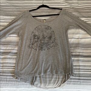 BKE Heather Gray Long Sleeve Top